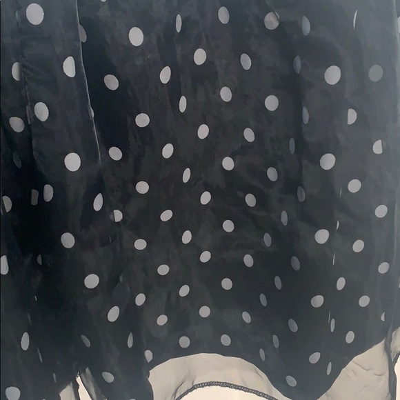 Polka dot black and white dress XS - Picture 4 of 4